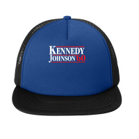 Kennedy Johnson 1960 Retro Campaign Shirt T Shirt Foam Snapback Hat | Artistshot