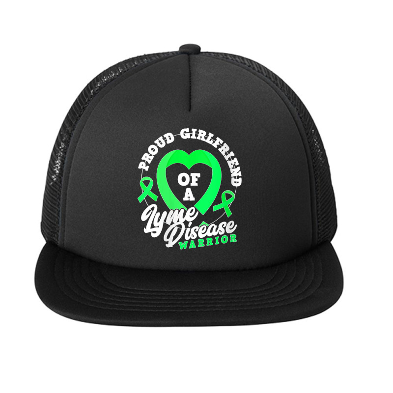 Womens Proud Girlfriend Of A Lyme Disease Warrior Boyfriend V Neck Foam Snapback Hat | Artistshot