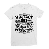 Vintage Original 1983 Quality Limited Edition Aged Ladies Fitted T-shirt | Artistshot