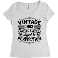 Vintage Original 1983 Quality Limited Edition Aged Women's Triblend Scoop T-shirt | Artistshot