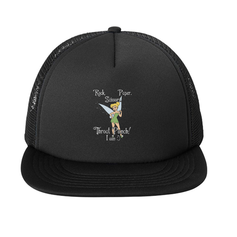 Tinkerbell Rock Paper Scissors [tb] Foam Snapback hat by rastyrocl | Artistshot