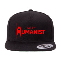 Happy Humanist Symbol 5 Panel Snapback Cap | Artistshot