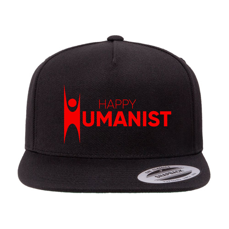 Happy Humanist Symbol 5 panel snapback cap by IONIQ | Artistshot