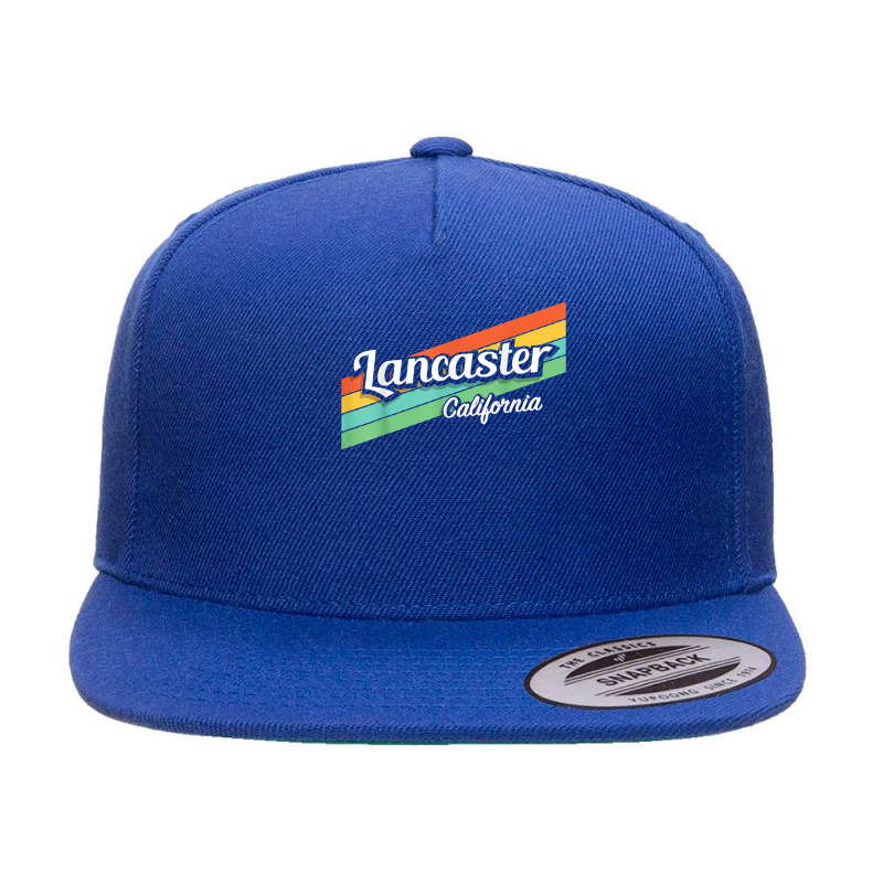 Lancaster California Retro Vintage T Shirt 5 Panel Snapback Cap | Artistshot