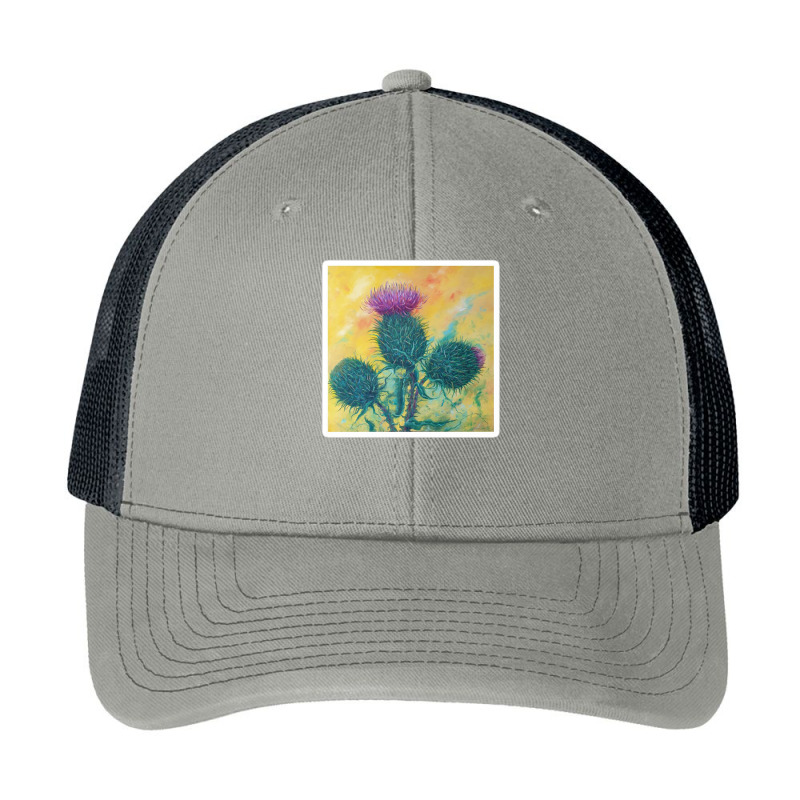 Lady And Poppies Edited Oil Painting By Marina Daniluka 113225156 Pa Trucker Cap by didi22 | Artistshot