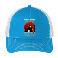 Cat Kitty Stabbing People Do Not Ask Me For Advice Black Cat Pa Trucker Cap | Artistshot