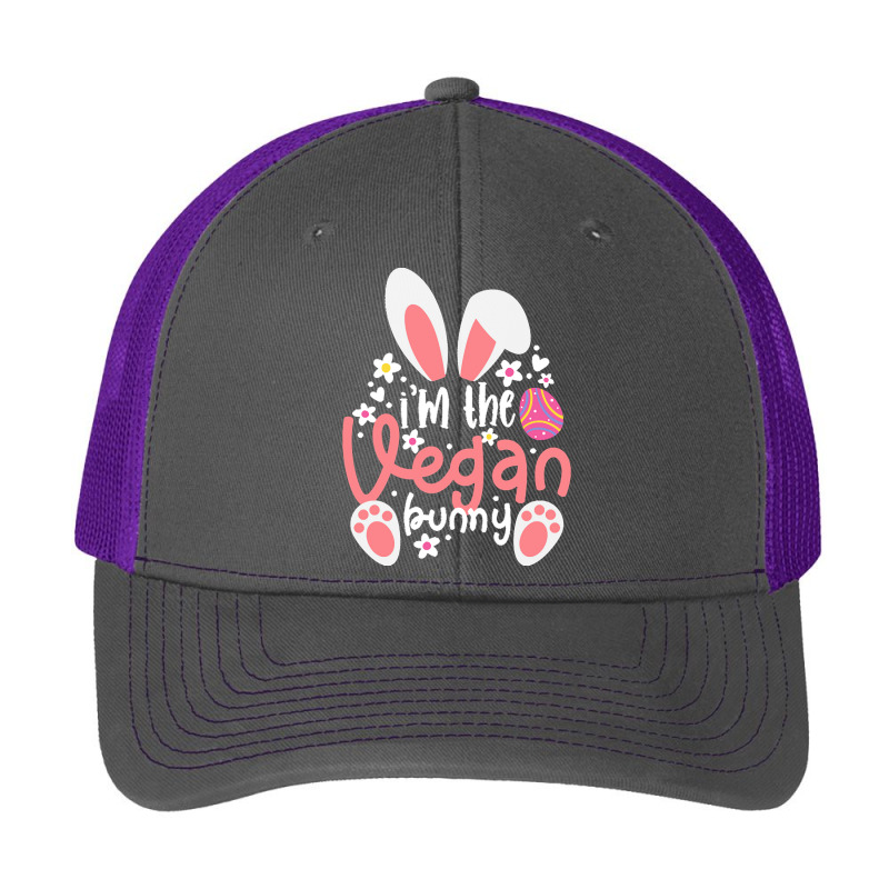 Vegan Design T  Shirt Bunny Ears I'm The Vegan Bunny Matching Easter V Pa Trucker Cap by elephantjellyfish | Artistshot