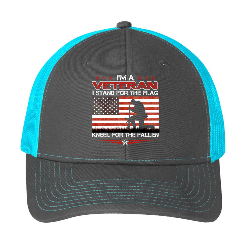 Stand For The Flag Kneel For The Fallen: Usa Veteran Pa Trucker Cap by LisaSnyder | Artistshot