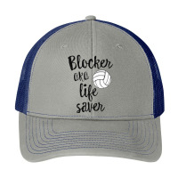 Blocker Aka Life Saver Funny Volleyball T Shirt Defense [converted] Co Pa Trucker Cap | Artistshot