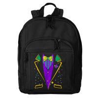 Mardi Gras Tuxedo Costume  Carnival Parade Design Basic Backpack | Artistshot