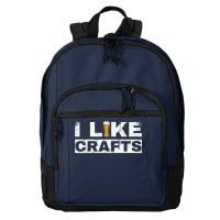 Mens I Like Crafts Beer Funny Clever Drinking And Hops Apparel T Shirt Basic Backpack | Artistshot