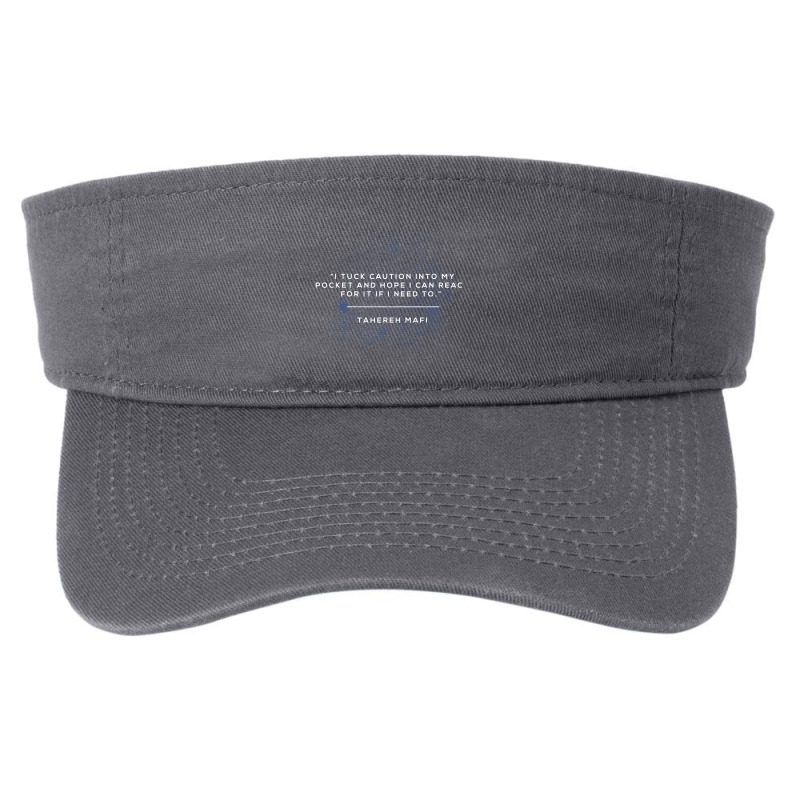 Dystopian I Tuck Caution Into My Pocket Quote Fashion Visor by honestletters | Artistshot