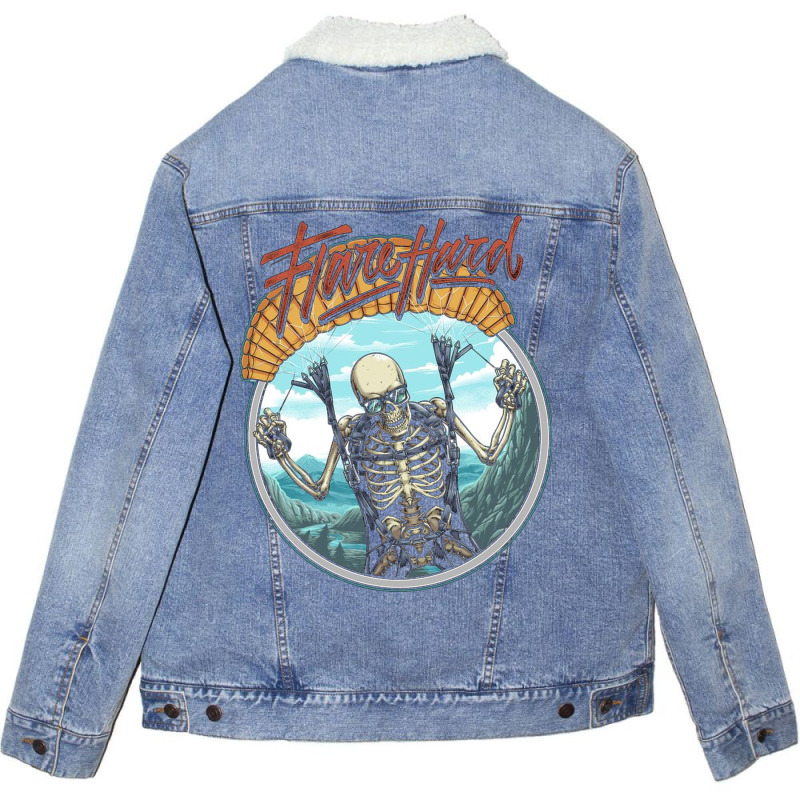 Flare Hard Unisex Sherpa-lined Denim Jacket | Artistshot