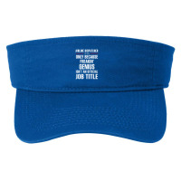 Gift For Freakin' Genius Airline Dispatcher Fashion Visor | Artistshot