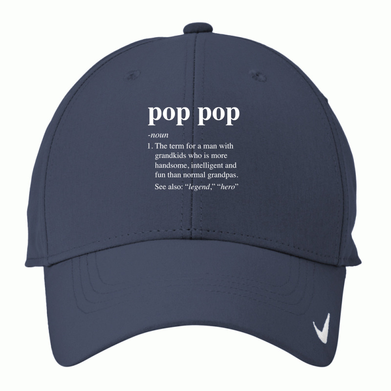 Mens Pop Pop Definition Funny Poppop Dictionary For Men Grandpa T Shir Nike Dri-fit Cap | Artistshot