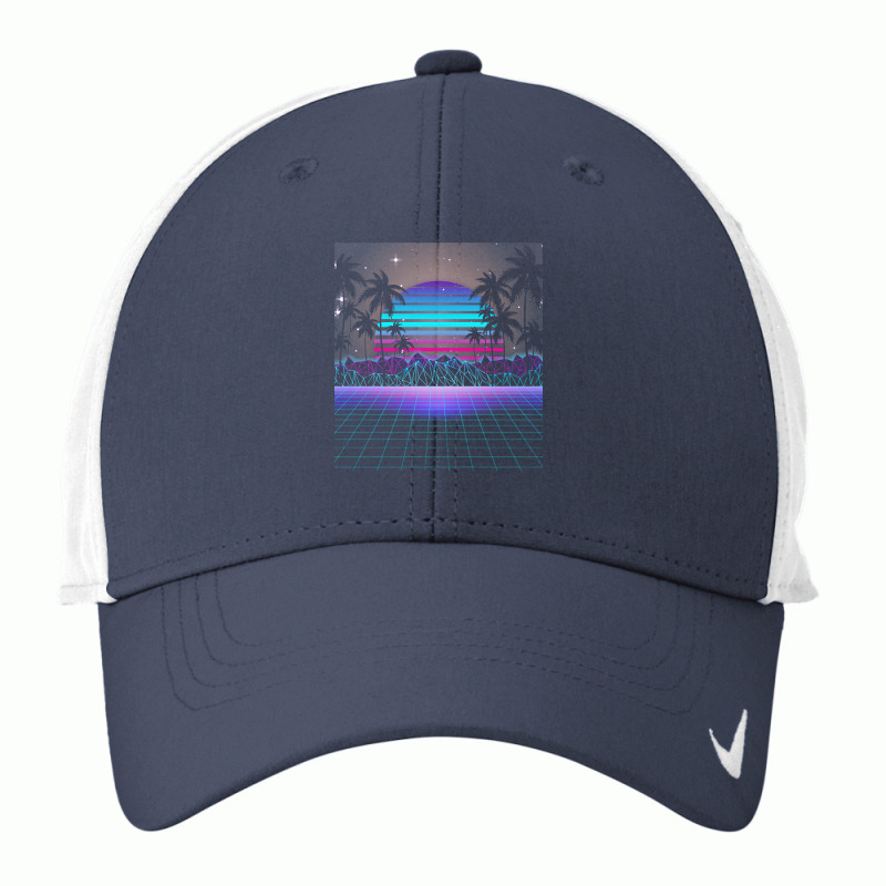 Synthwave T  Shirt Fascinating Dusk Retrowave T  Shirt Nike Dri-FIT Cap by geffertz | Artistshot