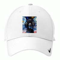 Poodle T  Shirt Standard Black Poodle Night ( Portrait) T  Shirt Nike Dri-fit Cap | Artistshot