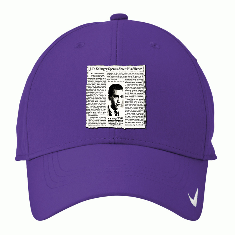 J.d. Salinger Nike Dri-fit Cap | Artistshot