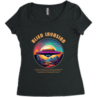 Alien Abduction Women's Triblend Scoop T-shirt | Artistshot