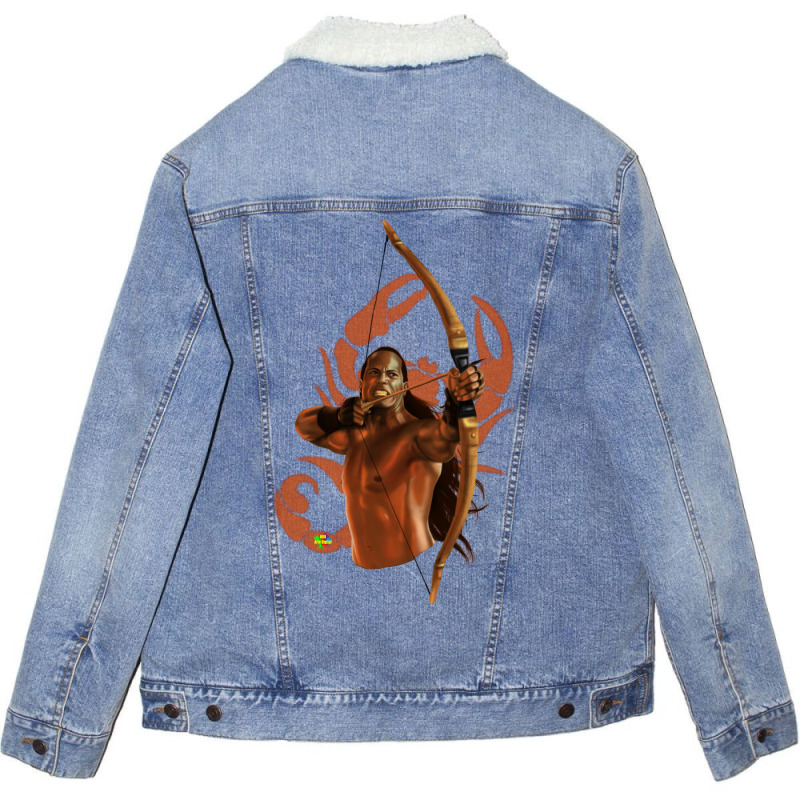 Scorpion King Unisex Sherpa-lined Denim Jacket | Artistshot