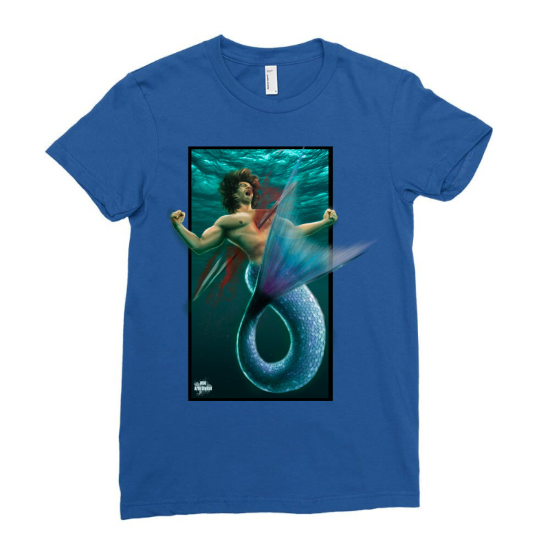 Merman Ladies Fitted T-Shirt by NRO Arte Digital | Artistshot