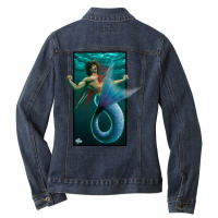 Merman Ladies Denim Jacket | Artistshot