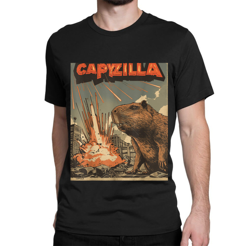 Funny Graphic Capybara Classic T-shirt by Charity Aduset | Artistshot