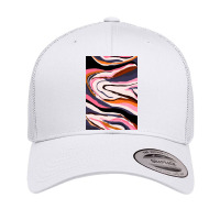 Modern Contemporer Digital Abstract Painting In Colors Retro Trucker Cap | Artistshot