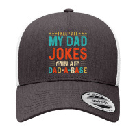 Mens Daddy Shirt. Dad Jokes Dad A Base Database Fathers Day T Shirt Yupoong Trucker Cap | Artistshot