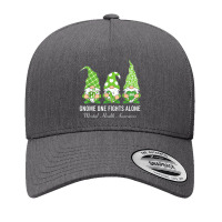 Green Ribbon Gnome One Fights Alone Mental Health Awareness Yupoong Trucker Cap | Artistshot