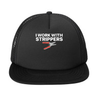 Funny Electrician Art For Men Dad Electronics Engineer Humor T Shirt Foam Snapback Hat | Artistshot