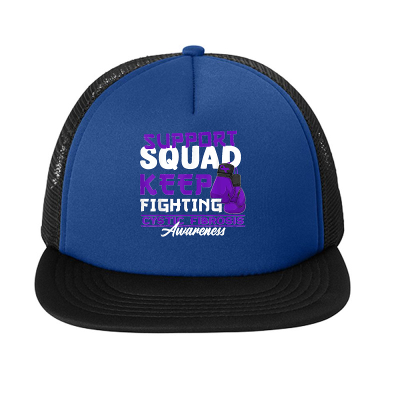 Awareness Support Squad I Lung Infections & Cystic Fibrosis T Shirt Foam Snapback Hat | Artistshot