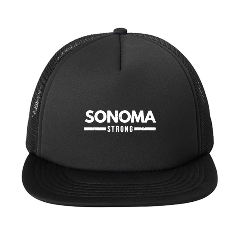 Sonoma County Strong North Bay California Foam Snapback hat by AMderra12 | Artistshot