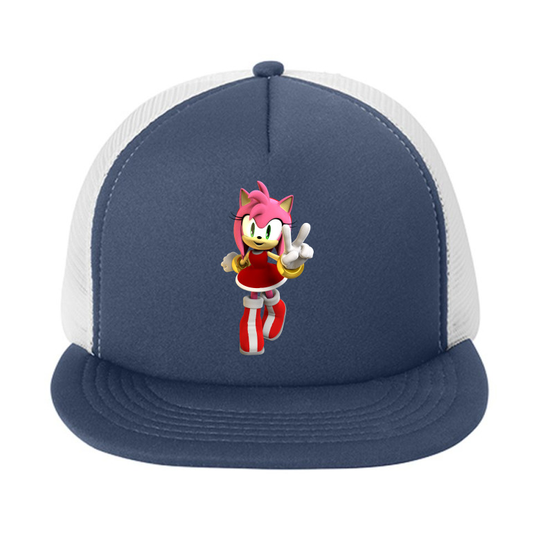 Amy Rose Standing Foam Snapback hat by BarbaraJPalmer | Artistshot