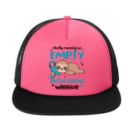 Batten Disease Awareness T  Shirt Mostly Running On Empty Batten Disea Foam Snapback Hat | Artistshot