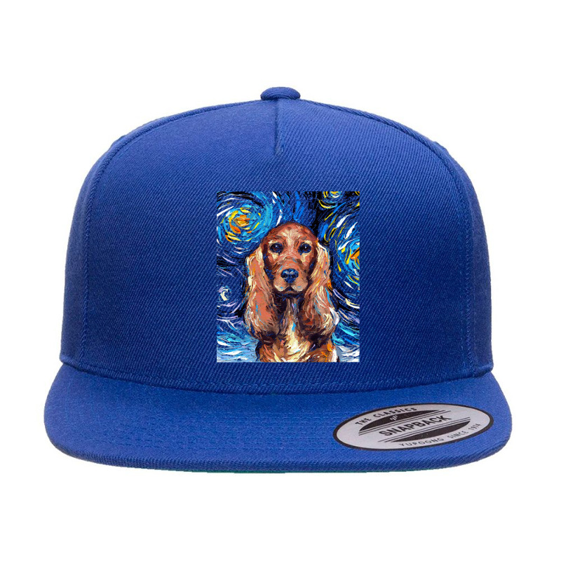 Cocker Spaniel T  Shirt Cocker Spaniel Night ( Portrait) T  Shirt 5 panel snapback cap by jaylinconsidine282 | Artistshot