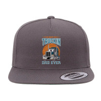 Best Truckin Dad Ever 5 Panel Snapback Cap | Artistshot