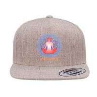 International Yoga Day 2021 T  Shirt International Yoga Day Sukhasana 5 Panel Snapback Cap | Artistshot