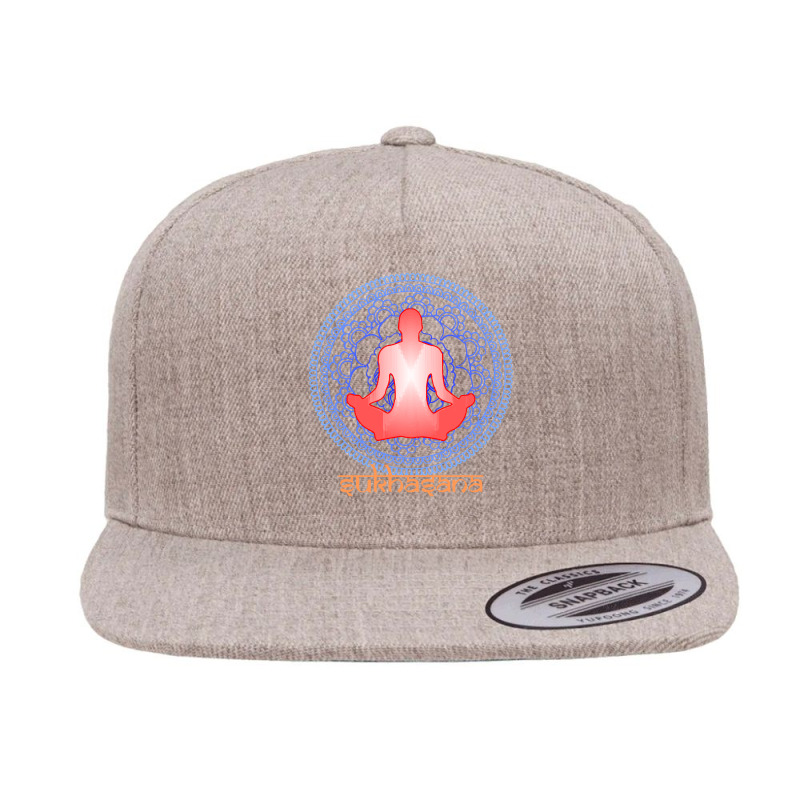 International Yoga Day 2021 T  Shirt International Yoga Day Sukhasana 5 panel snapback cap by awfulelectronic | Artistshot