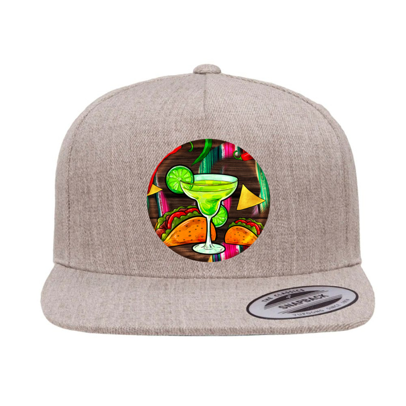 Hispanic Heritage Month Round Earrings 2 5 panel snapback cap by BundleAndBundleShop | Artistshot