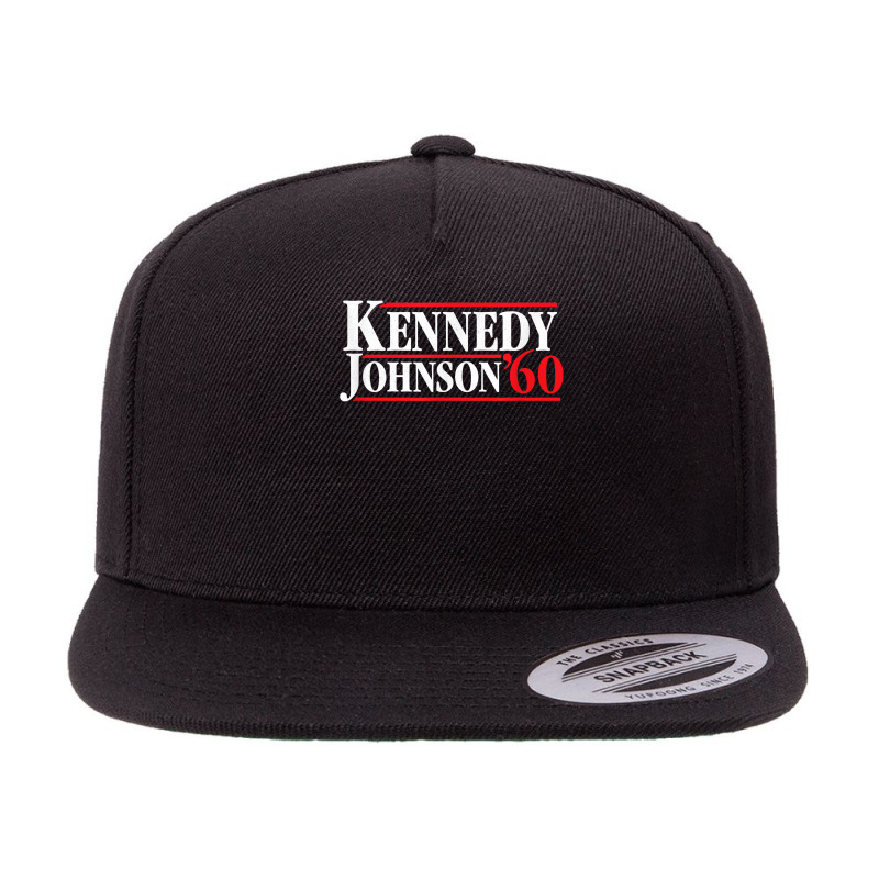 Kennedy Johnson 1960 Retro Campaign Shirt T Shirt 5 panel snapback cap by paisleafuscaldo | Artistshot