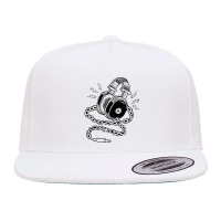 Head Phone And Chain 5 Panel Snapback Cap | Artistshot