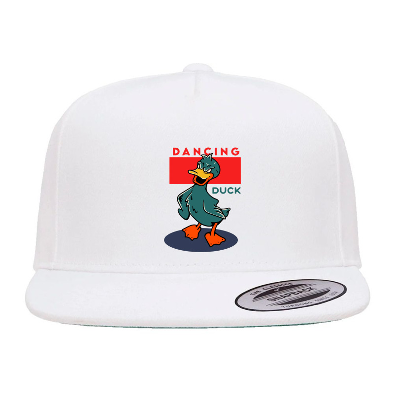 Dancing Duck 5 Panel Snapback Cap | Artistshot