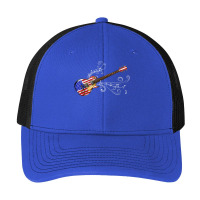 Guitar America Electric Guitar Music Notes Pa Trucker Cap | Artistshot