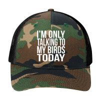 I'm Only Talking To My Birds Today Gift For A Pet Bird Lover T Shirt Pa Trucker Cap | Artistshot