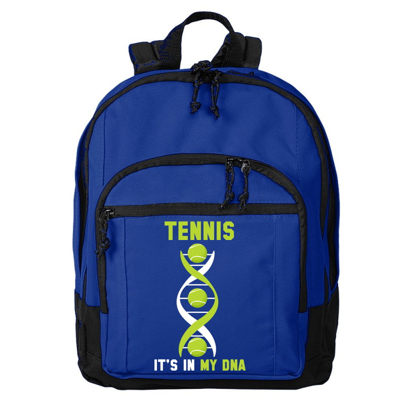 Tennis It's In My Dna Shirt Funny Fingerprint Game Player Basic Backpack by HUUY | Artistshot