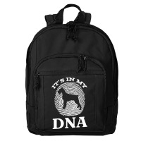 Giant T  Shirt Giant Schnauzer It`s In My D N A Fingerprint Giant Schn Basic Backpack | Artistshot