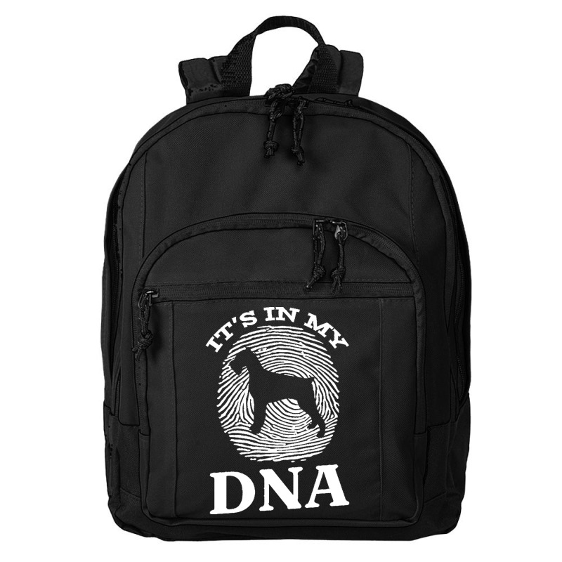 Giant T  Shirt Giant Schnauzer It`s In My D N A Fingerprint Giant Schn Basic Backpack by elephantjellyfish | Artistshot