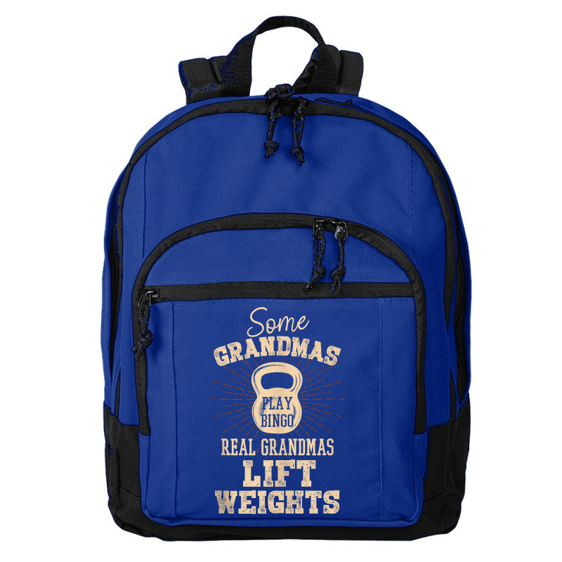 Some Grandmas Play Bingo Real Grandmas Lift Weights Tank Top Basic Backpack | Artistshot