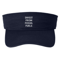 Divest From Fossil Fuels Fashion Visor | Artistshot